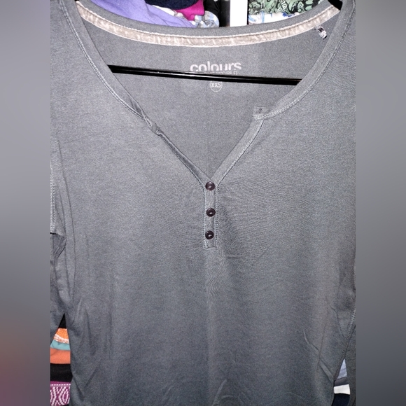 Colors Of The World Gray Long Sleeve Top Xxs - Picture 5 of 6